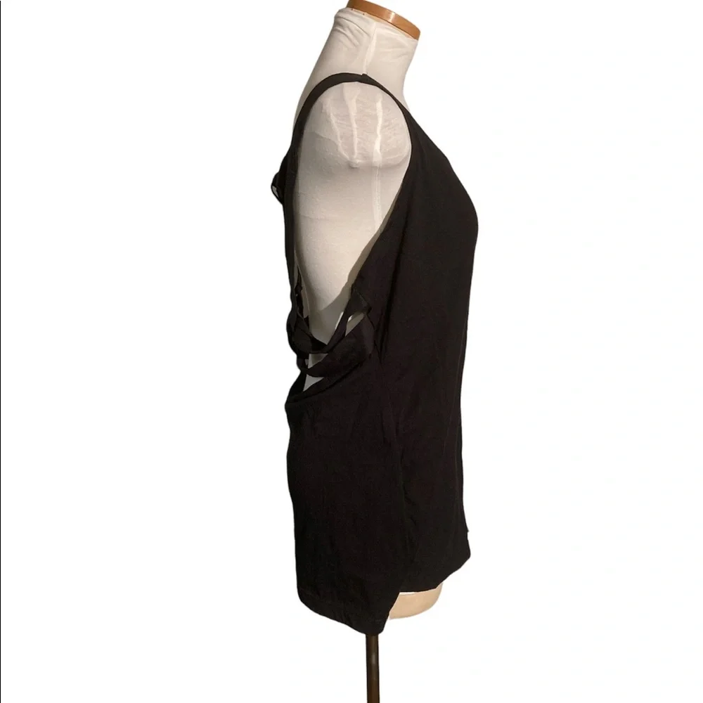 Fabletics Lauren Black Tank Strappy Back Size XXL - Picture 3 of 8